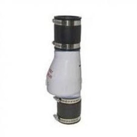 Zoeller 1-1/2 in. PVC Solvent Weld with Check Valve in White 30-0241